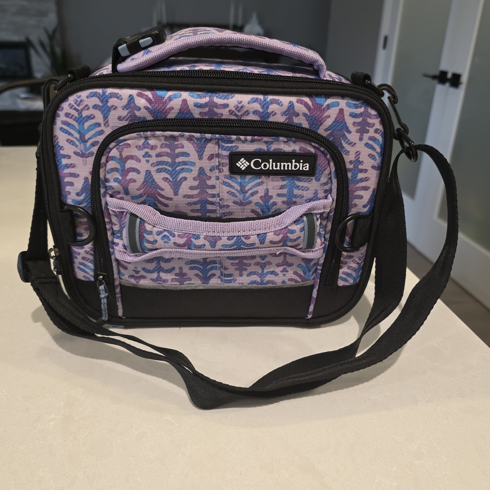 Columbia Printed Soft Cooler Bag in Lavender & Purple